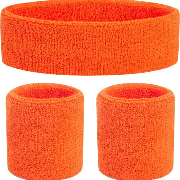 80s Sweatband, Sports Headband and Wristbands, Sweat Bands Neon Colors, 80s Part - Picture 6 of 7